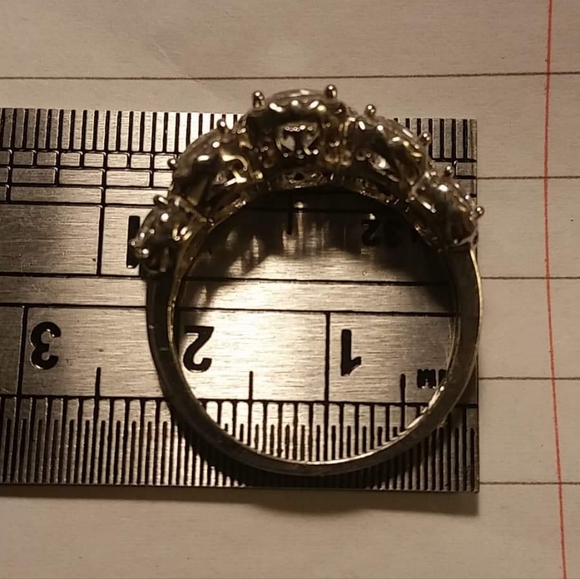 Silver rings with cubic zirconia - Picture 7 of 7